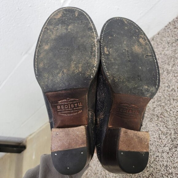 Bed Stu Women 8.5 Booties Yell Lux Cobbler Series Block Heel Boho Boots Booties - Picture 8 of 8